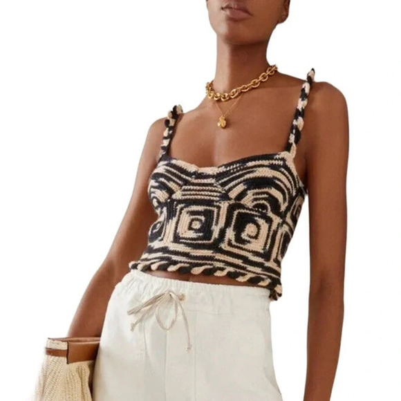 Ulla Johnson Lucia Space Dye Crochet Knit Tank Top size M/L - Picture 1 of 12